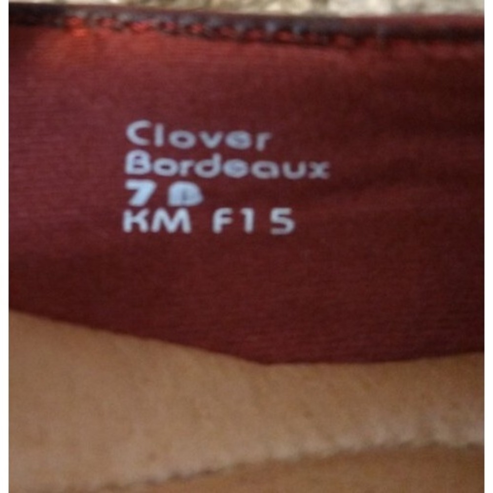 Earth Shoes Clover Bordeaux Mary Janes Womens 7 B Red Leather Shoes Maryjanes - Picture 10 of 10